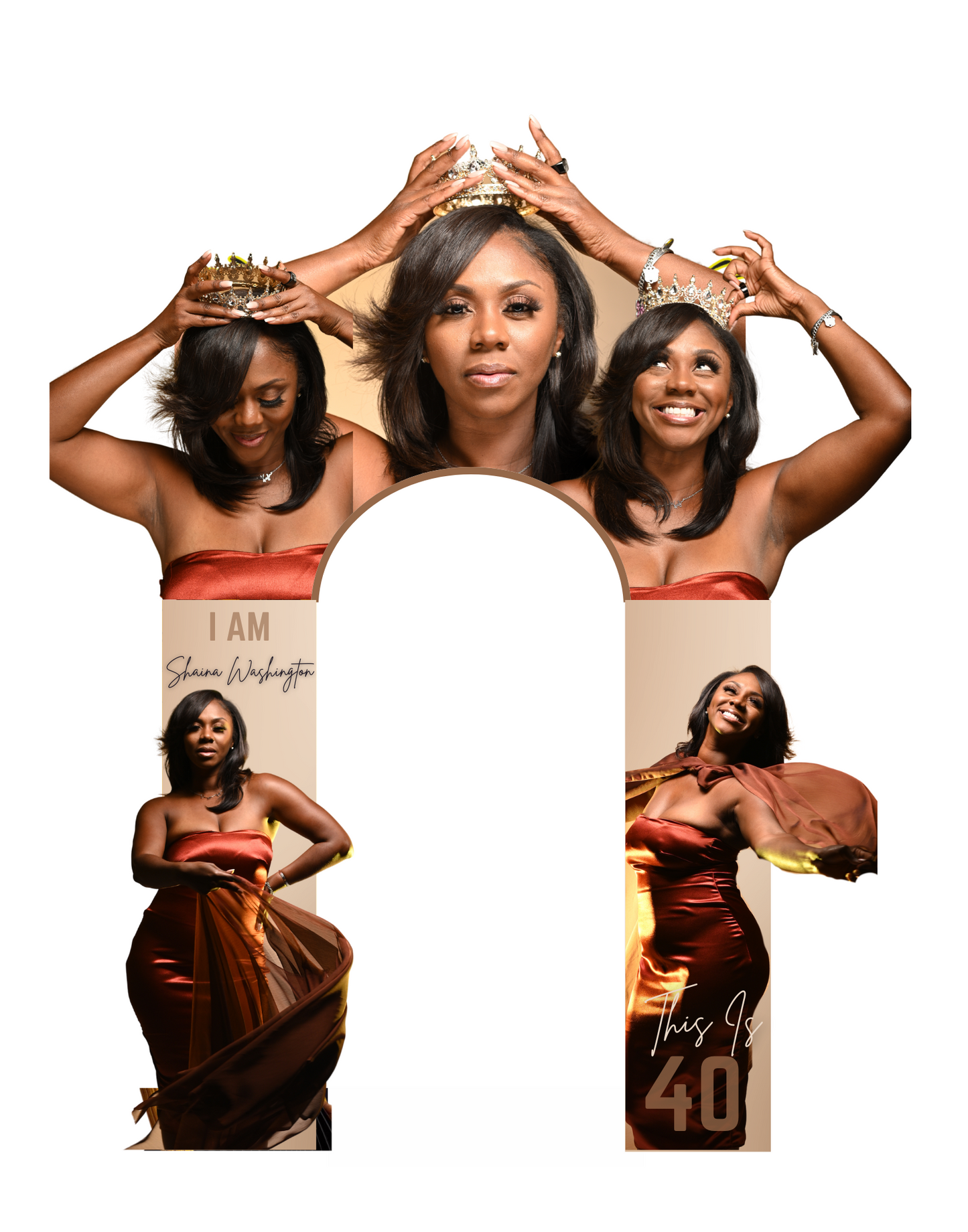 Editable Birthday Arch Template