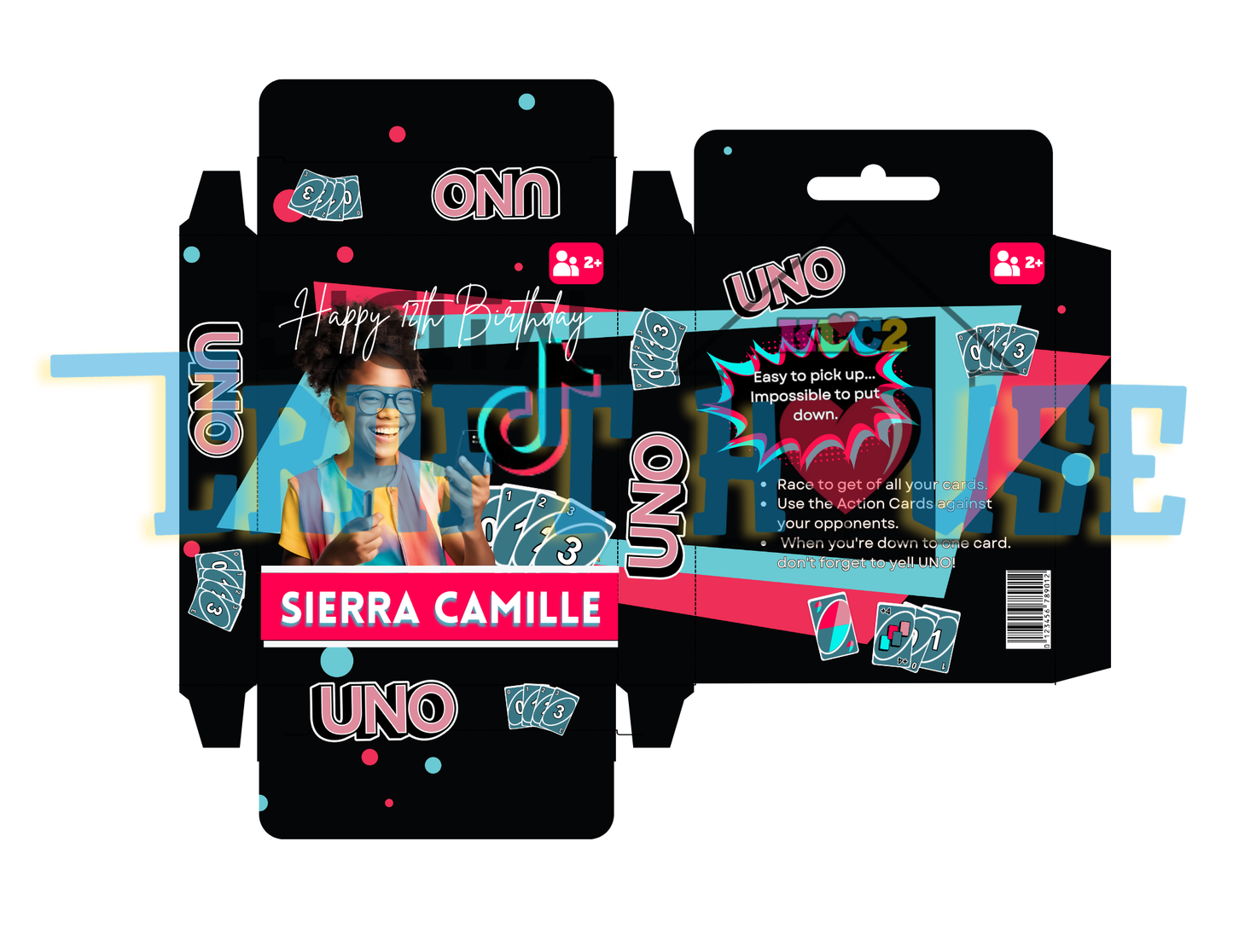 UNO Cards Editable Template