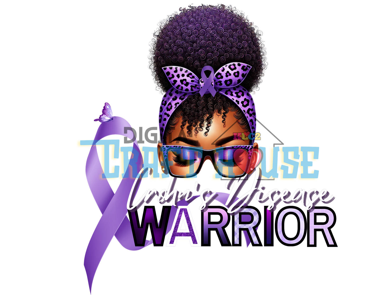 Editable Crohn's Disease Warrior Design